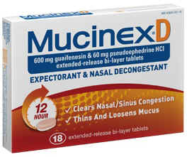 Mucinex-D ER Tablets 18 Count