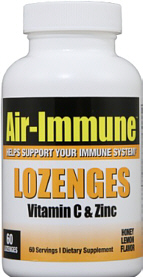 Air-Immune Vitamin-C & Zinc 60 Lozenges Windmill