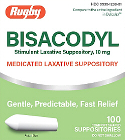 Bisacodyl Supppositories 10 Mg (Generic Dulcolax) - 50 Each