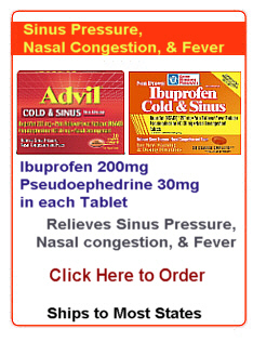 Order Advil Cold & Sinus Tablets Online by Clicking Here