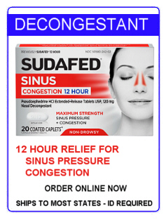 Order Sudafed Sinus Tablets Online by Clicking Here