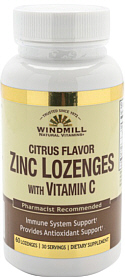 Zinc 60 Lozenges with Echinacea & Vitamin C Windmill