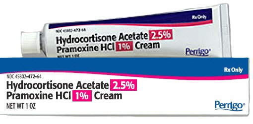 Pramoxine Hydrocortisone 1% / 2.5% Cream 1 oz, Perrigo Brand